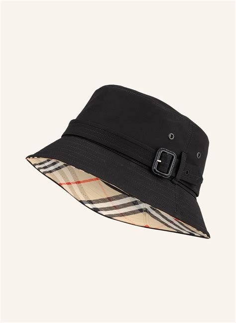 burberry prorsum green bucket hat with leather bow|Burberry linen hats.